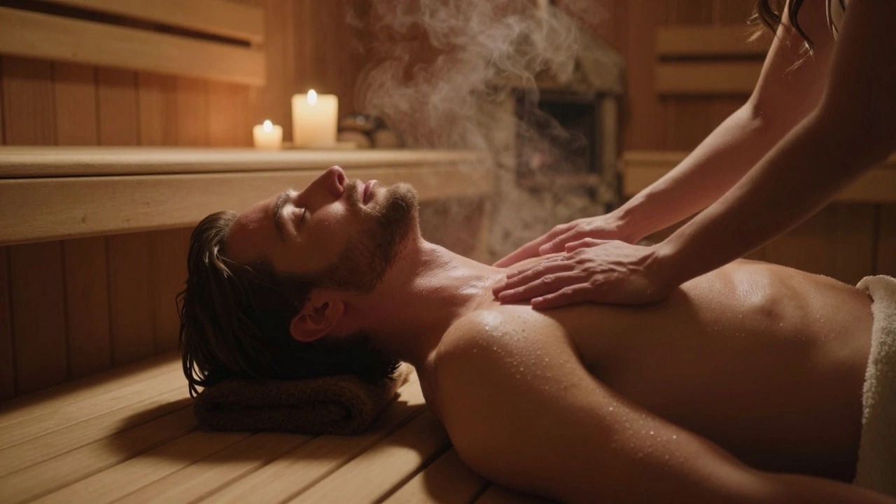 Нравится ли мужчинам массаж от девушек в сауне?