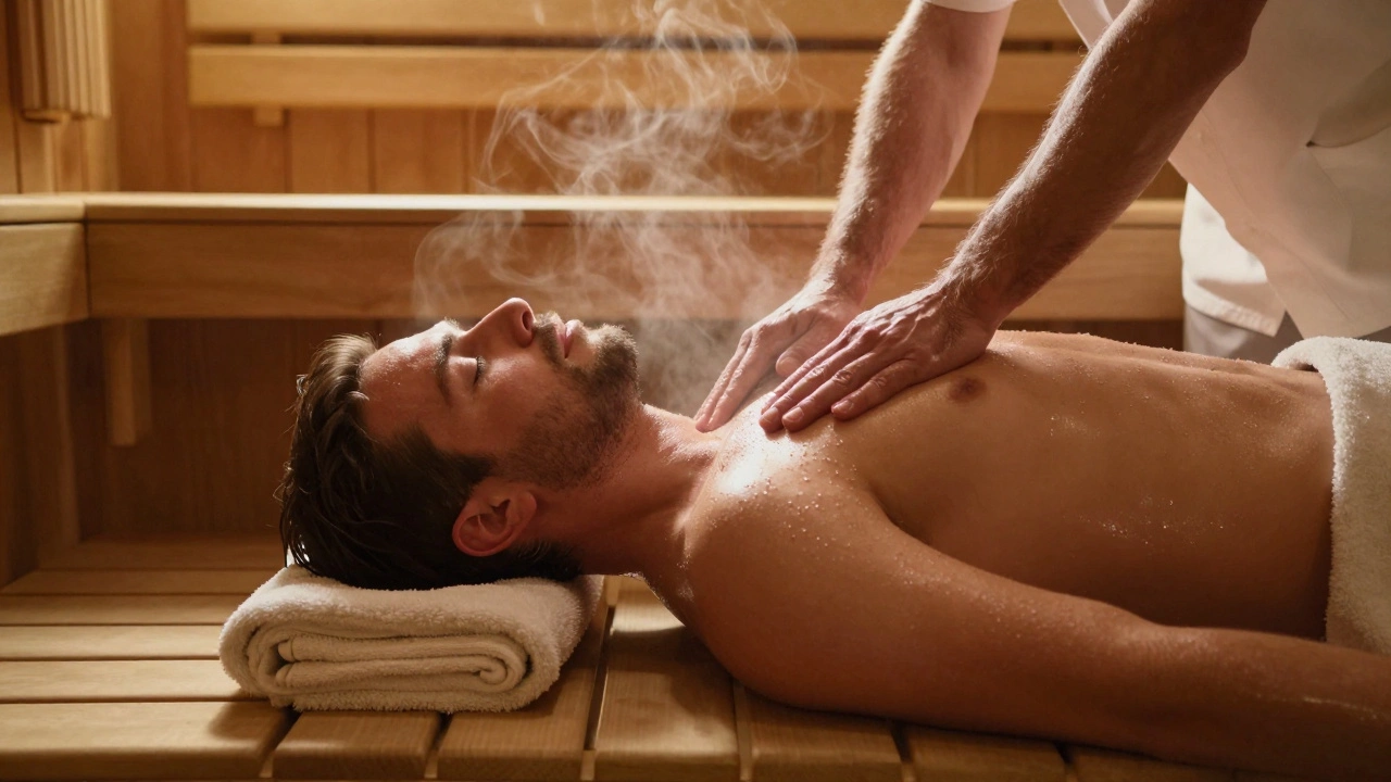 Почему мужчины так любят массаж в сауне